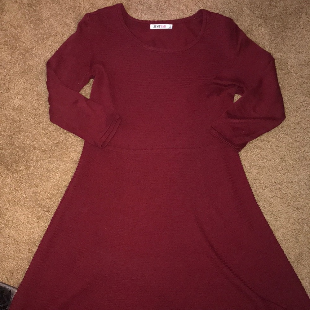 Burgundy Dress from Just Fab